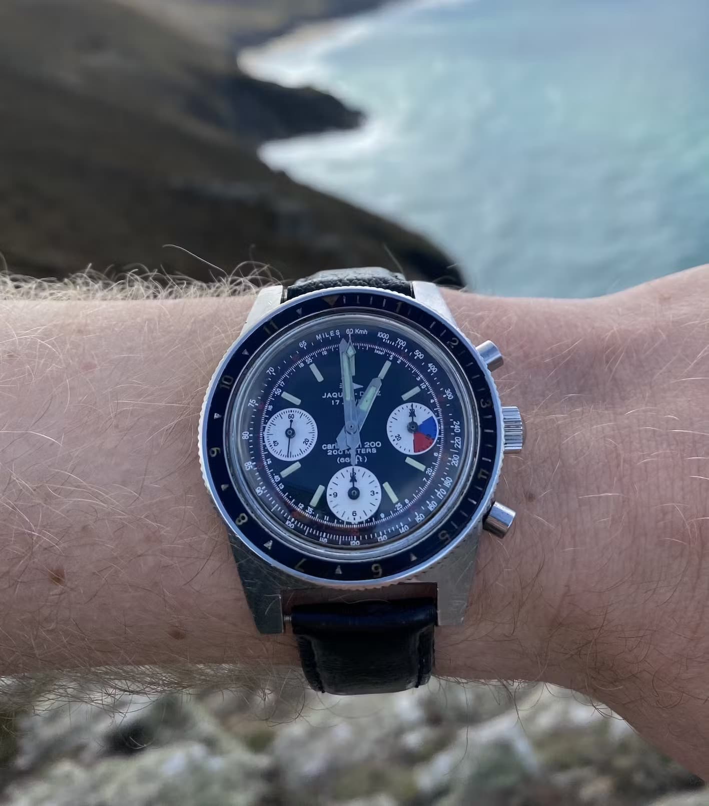 Jaquet-Droz Caribbean Diving watch from the 1970's