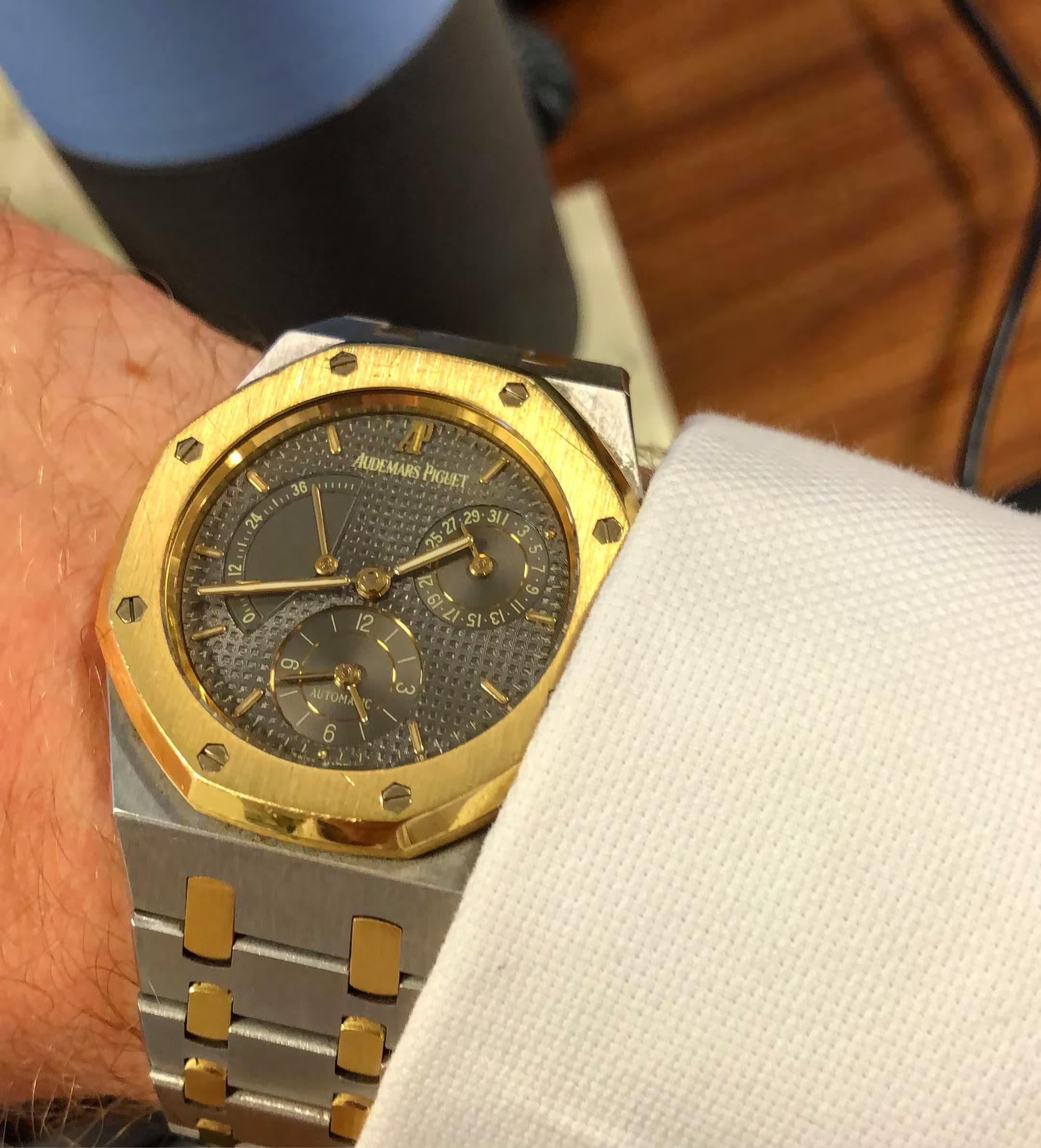 One of The Watch Collectors' Club Co-Founders' Audemars Piguet Royal Oak watch, which he bought from a Certified Pre-Owned Dealer.