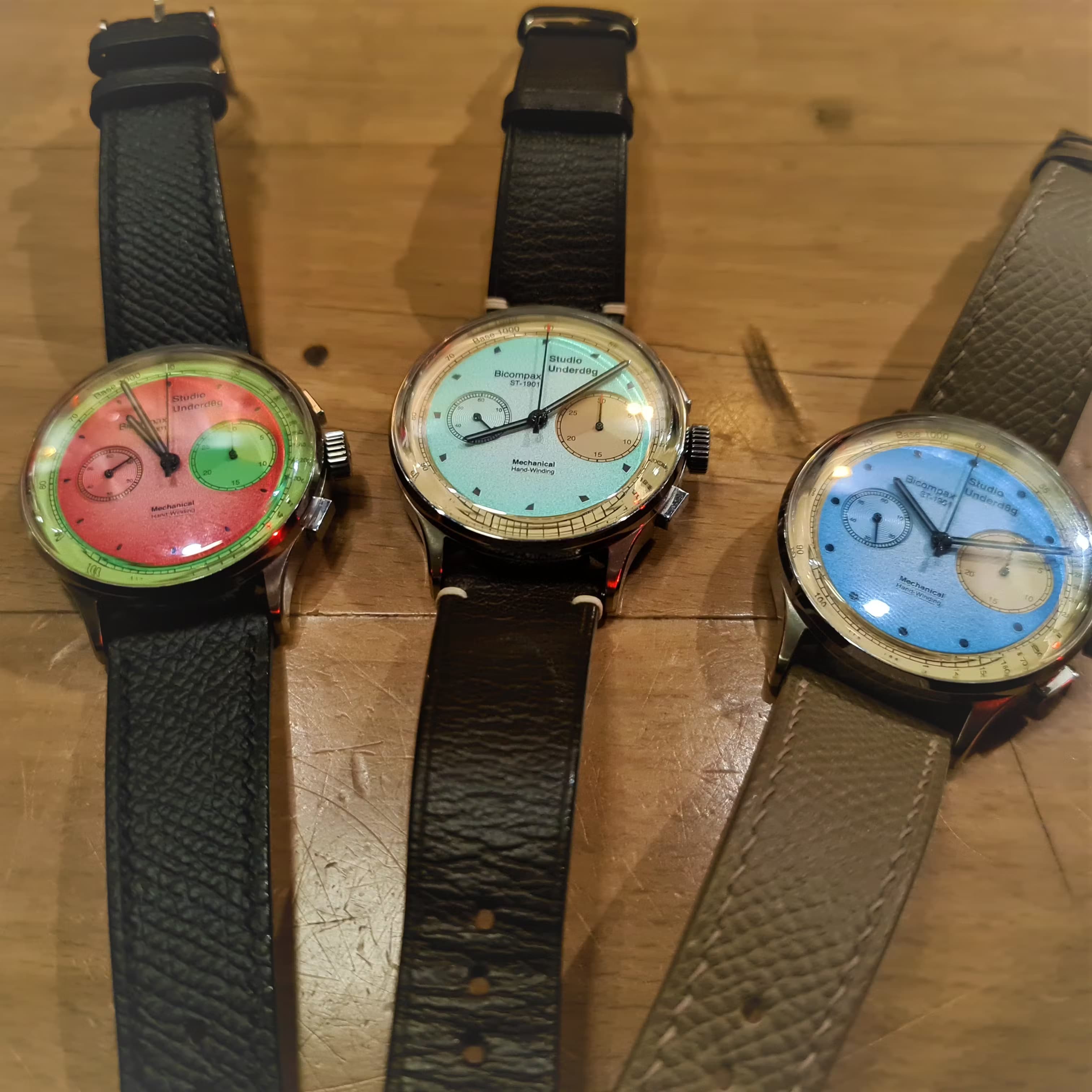 Three Watches from Studio Underd0g - https://underd0g.com/