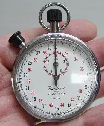 Two-button stopwatch