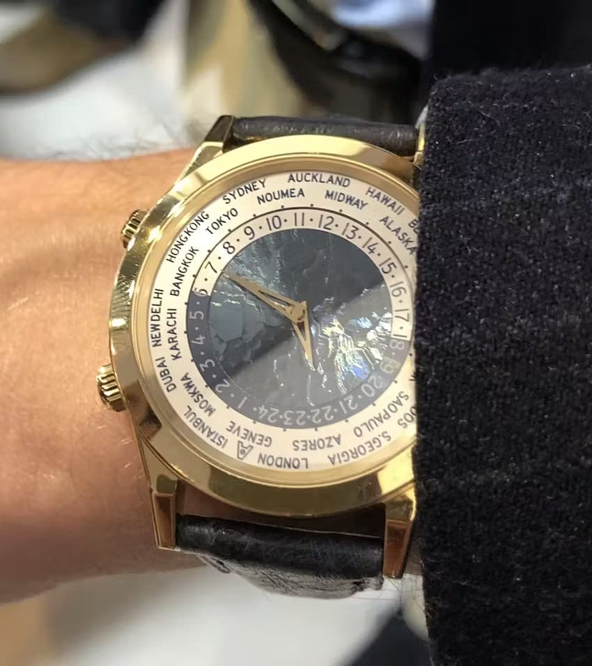 Andersen Geneve Worldtimer - Blue Gold Dial