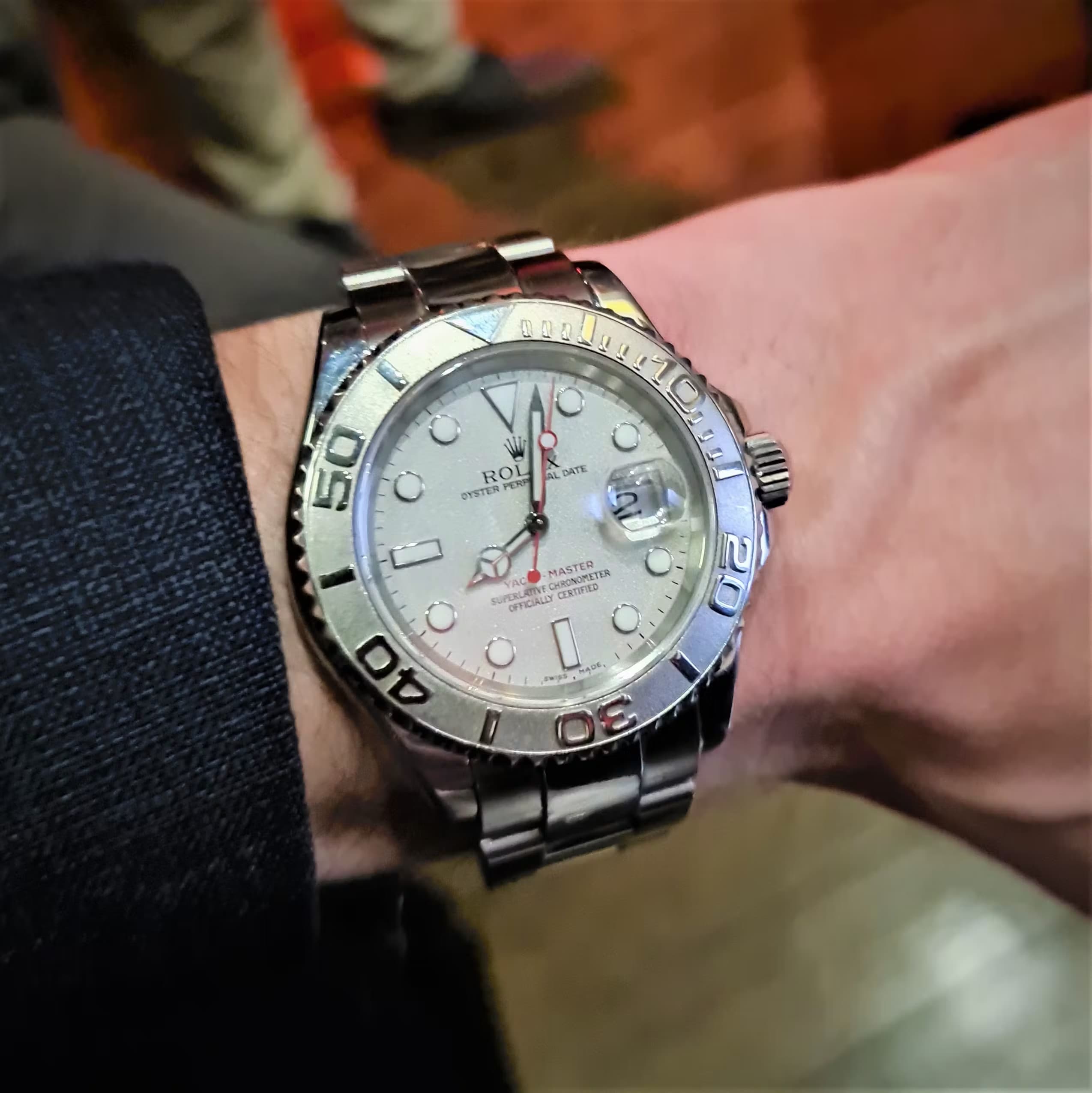 Rolex Yachtmaster II in Platinum and Steel