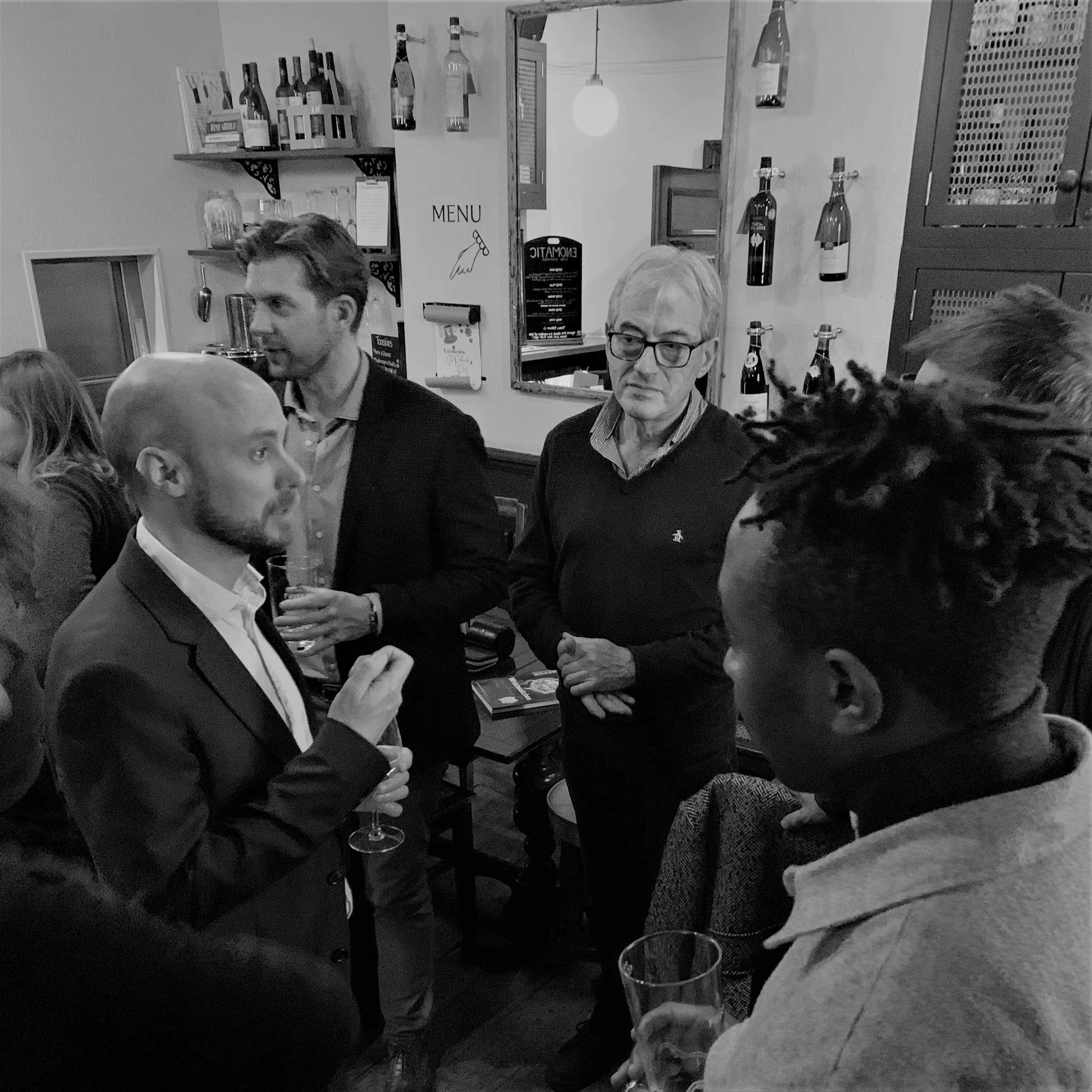 Our host and CEO, Hamish Robertson, left, making sure everyone is included